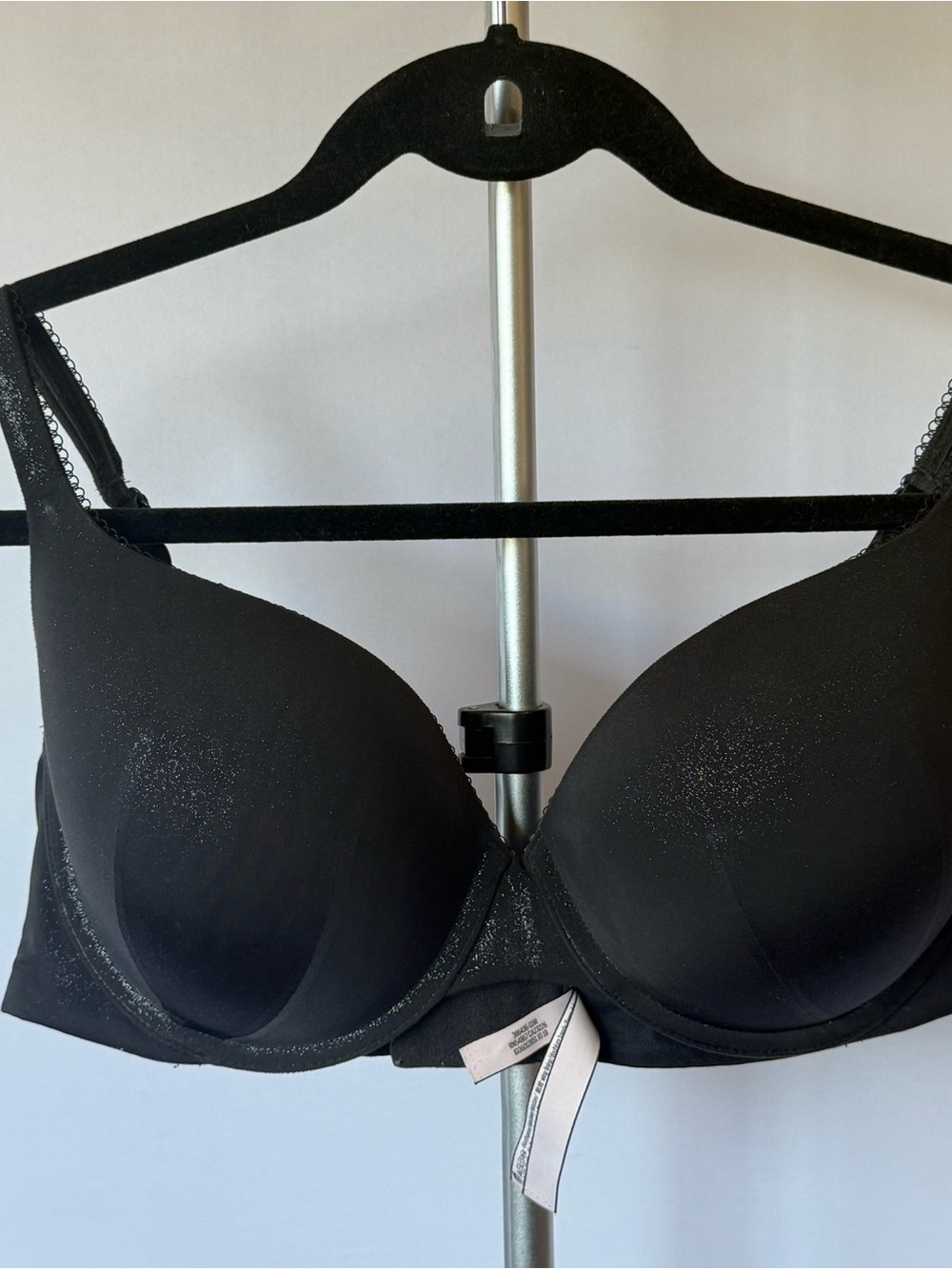 Victoria's Secret Black Padded Underwire Bra with Light Shine